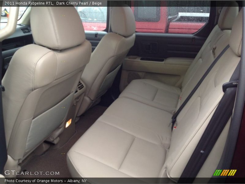 Dark Cherry Pearl / Beige 2011 Honda Ridgeline RTL