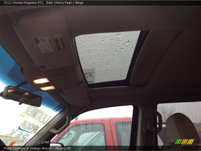 Dark Cherry Pearl / Beige 2011 Honda Ridgeline RTL