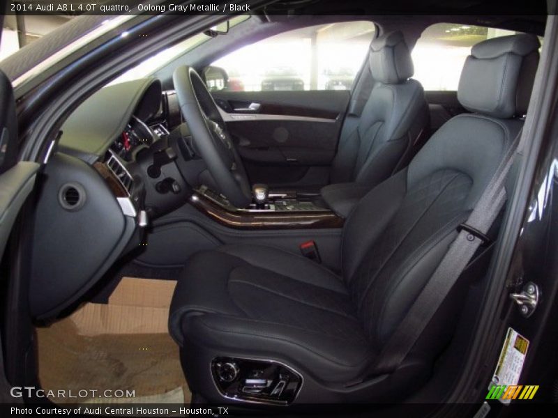 Oolong Gray Metallic / Black 2014 Audi A8 L 4.0T quattro