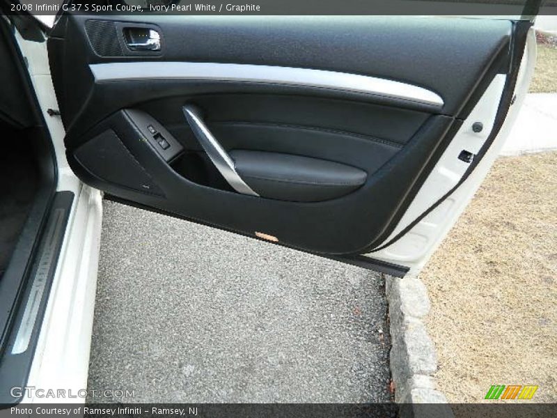 Ivory Pearl White / Graphite 2008 Infiniti G 37 S Sport Coupe