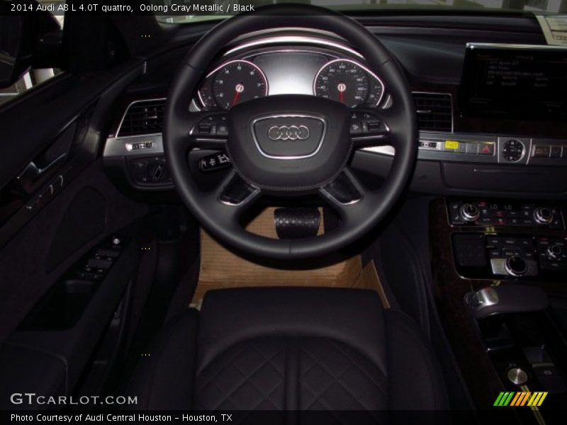 Oolong Gray Metallic / Black 2014 Audi A8 L 4.0T quattro