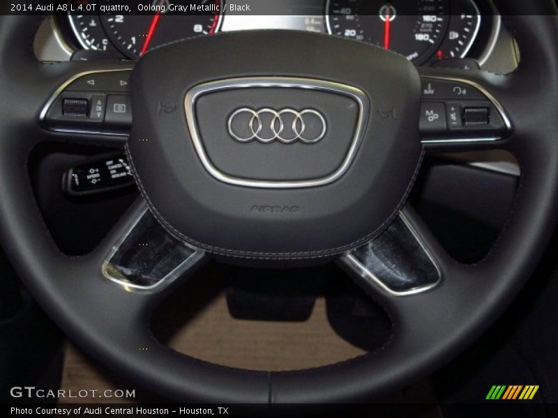 Oolong Gray Metallic / Black 2014 Audi A8 L 4.0T quattro