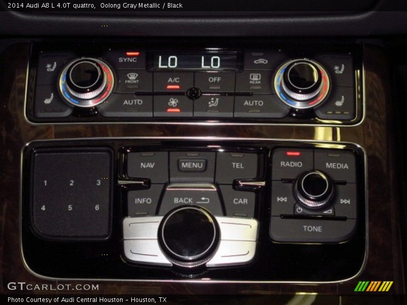 Oolong Gray Metallic / Black 2014 Audi A8 L 4.0T quattro