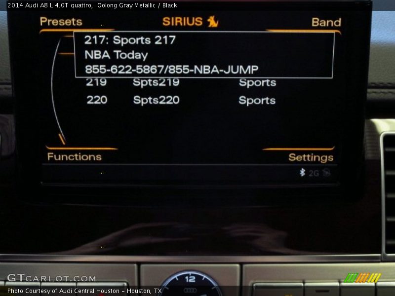 Oolong Gray Metallic / Black 2014 Audi A8 L 4.0T quattro