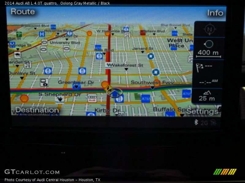 Oolong Gray Metallic / Black 2014 Audi A8 L 4.0T quattro