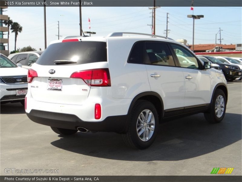 Snow White Pearl / Black 2015 Kia Sorento LX V6