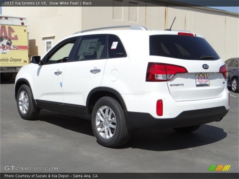 Snow White Pearl / Black 2015 Kia Sorento LX V6