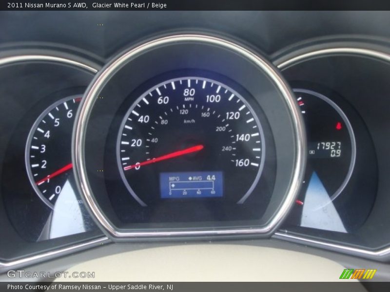 Glacier White Pearl / Beige 2011 Nissan Murano S AWD