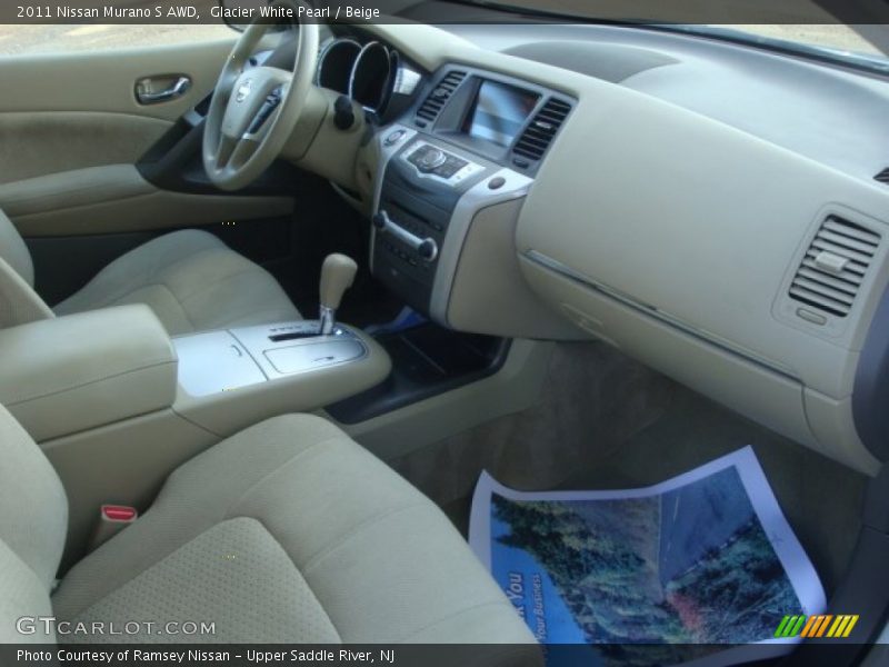 Glacier White Pearl / Beige 2011 Nissan Murano S AWD