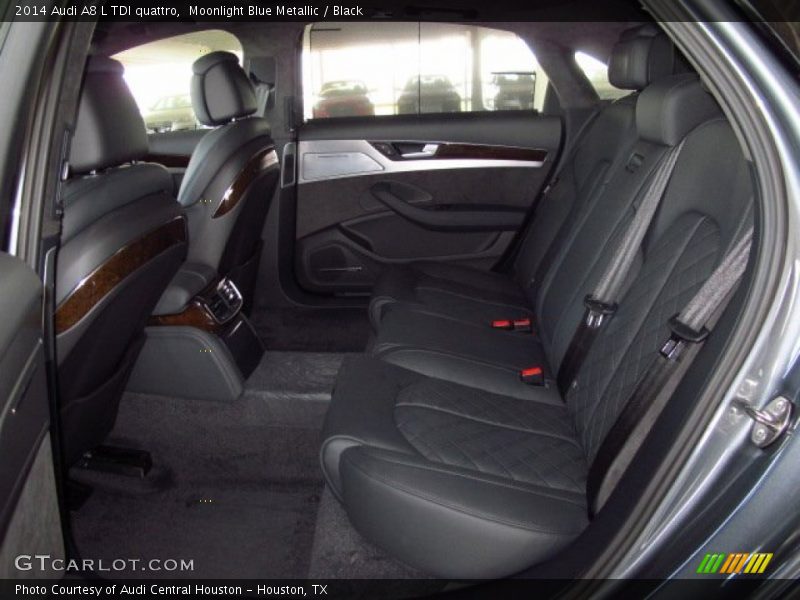 Moonlight Blue Metallic / Black 2014 Audi A8 L TDI quattro