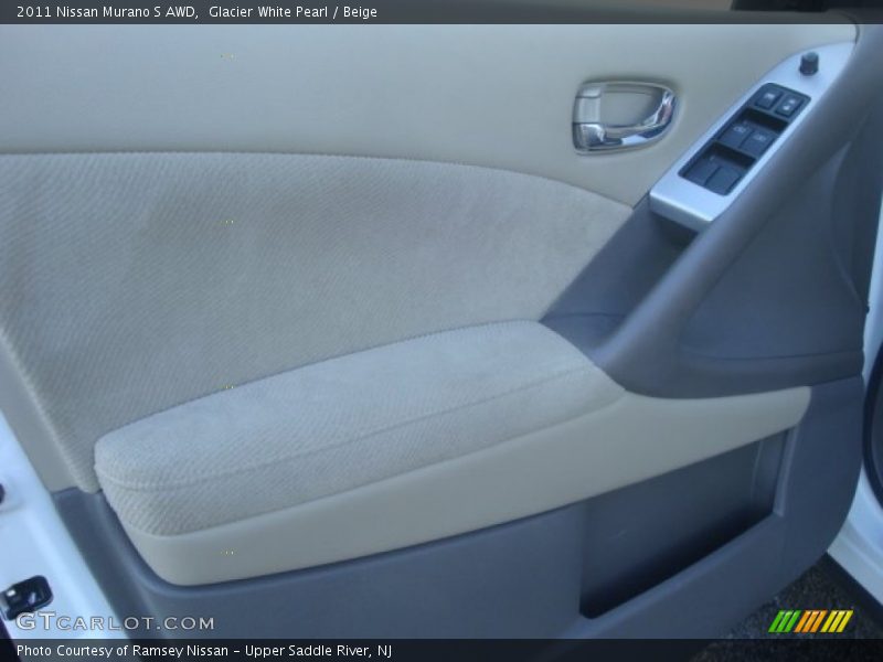 Glacier White Pearl / Beige 2011 Nissan Murano S AWD