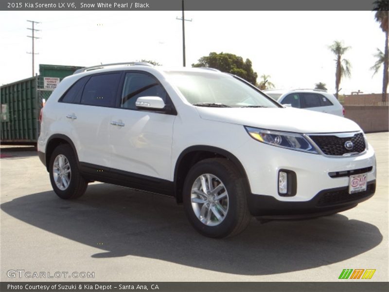 Snow White Pearl / Black 2015 Kia Sorento LX V6