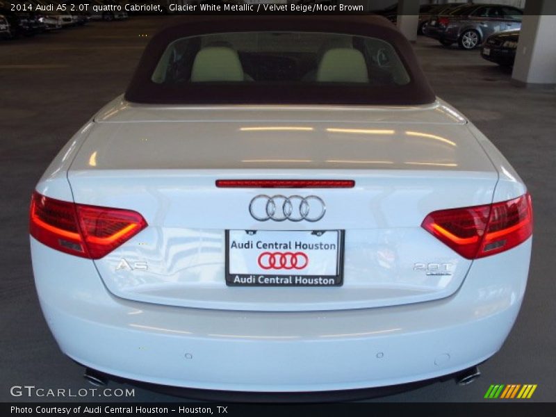 Glacier White Metallic / Velvet Beige/Moor Brown 2014 Audi A5 2.0T quattro Cabriolet