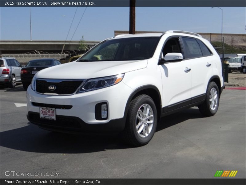 Snow White Pearl / Black 2015 Kia Sorento LX V6