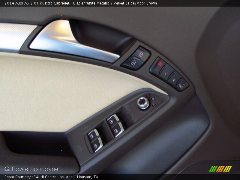 Glacier White Metallic / Velvet Beige/Moor Brown 2014 Audi A5 2.0T quattro Cabriolet