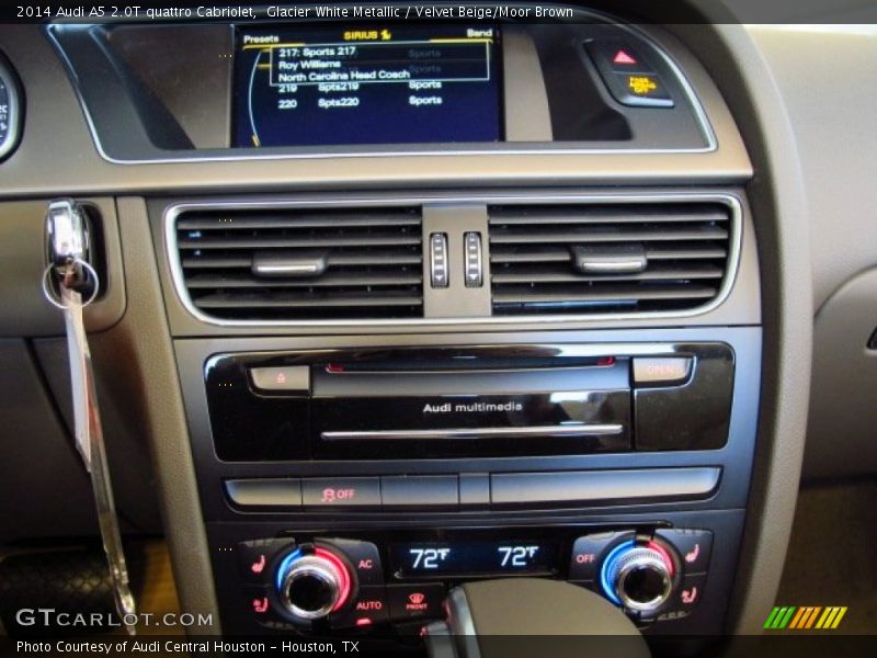 Glacier White Metallic / Velvet Beige/Moor Brown 2014 Audi A5 2.0T quattro Cabriolet