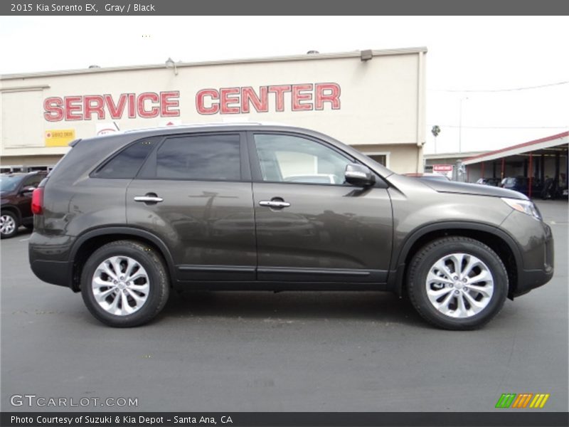 Gray / Black 2015 Kia Sorento EX