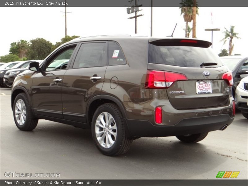 Gray / Black 2015 Kia Sorento EX