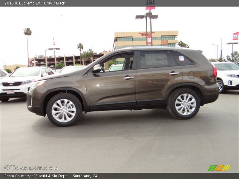 Gray / Black 2015 Kia Sorento EX