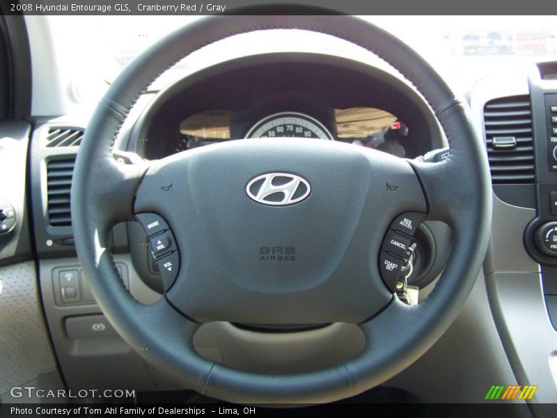 Cranberry Red / Gray 2008 Hyundai Entourage GLS