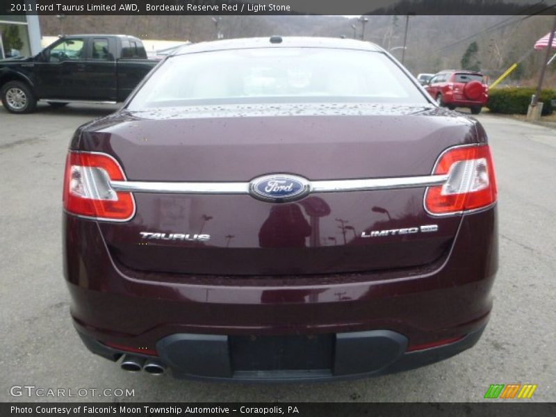 Bordeaux Reserve Red / Light Stone 2011 Ford Taurus Limited AWD