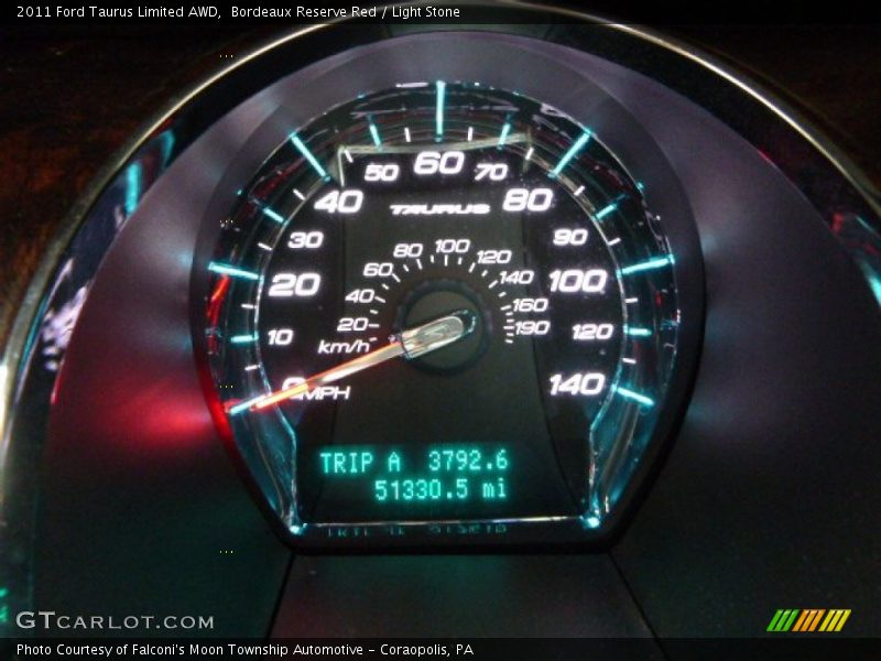 Bordeaux Reserve Red / Light Stone 2011 Ford Taurus Limited AWD
