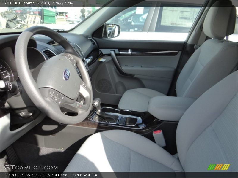  2015 Sorento LX AWD Gray Interior