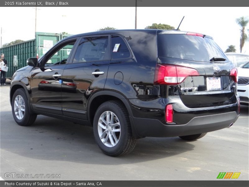 Black / Black 2015 Kia Sorento LX