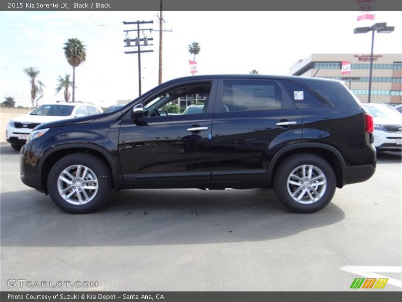 Black / Black 2015 Kia Sorento LX