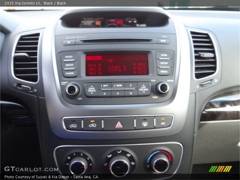 Black / Black 2015 Kia Sorento LX