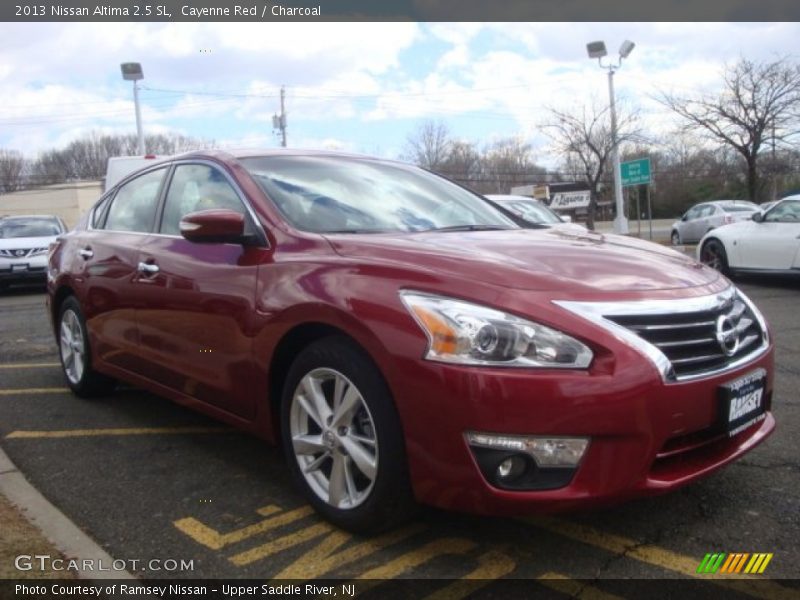 Cayenne Red / Charcoal 2013 Nissan Altima 2.5 SL