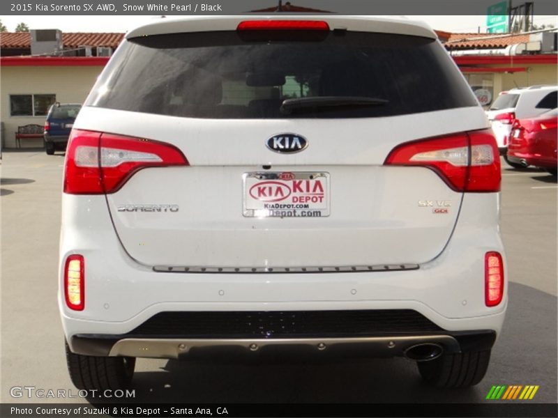 Snow White Pearl / Black 2015 Kia Sorento SX AWD