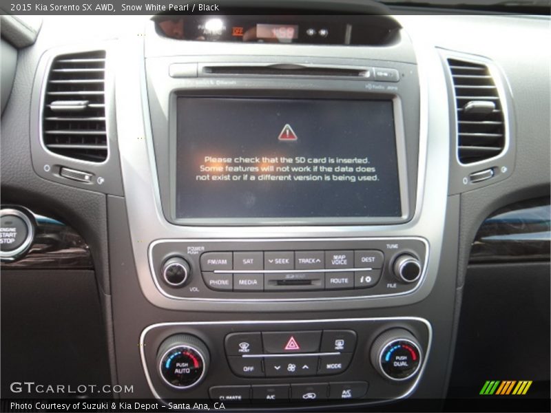 Controls of 2015 Sorento SX AWD