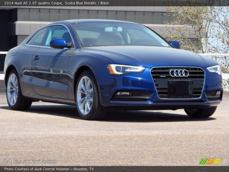 Scuba Blue Metallic / Black 2014 Audi A5 2.0T quattro Coupe