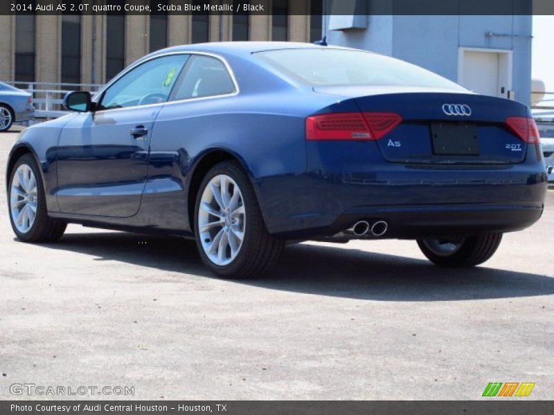 Scuba Blue Metallic / Black 2014 Audi A5 2.0T quattro Coupe