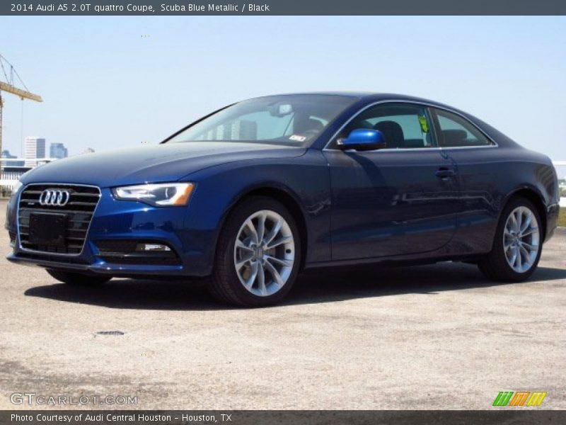 Scuba Blue Metallic / Black 2014 Audi A5 2.0T quattro Coupe