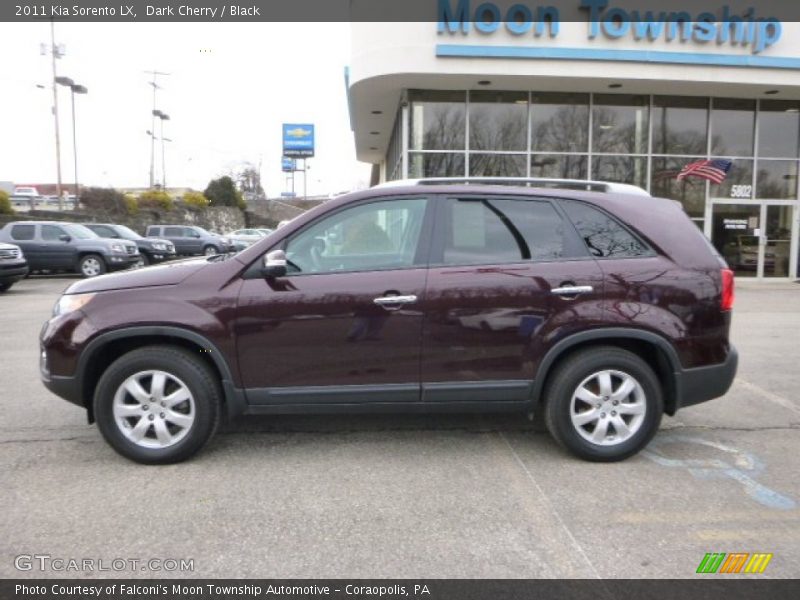 Dark Cherry / Black 2011 Kia Sorento LX