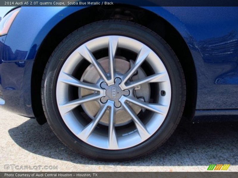 Scuba Blue Metallic / Black 2014 Audi A5 2.0T quattro Coupe