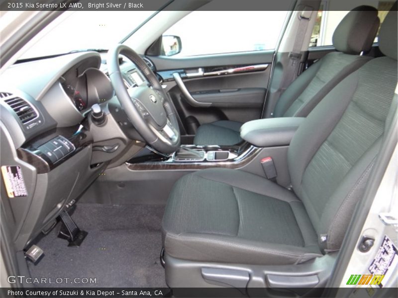 Bright Silver / Black 2015 Kia Sorento LX AWD