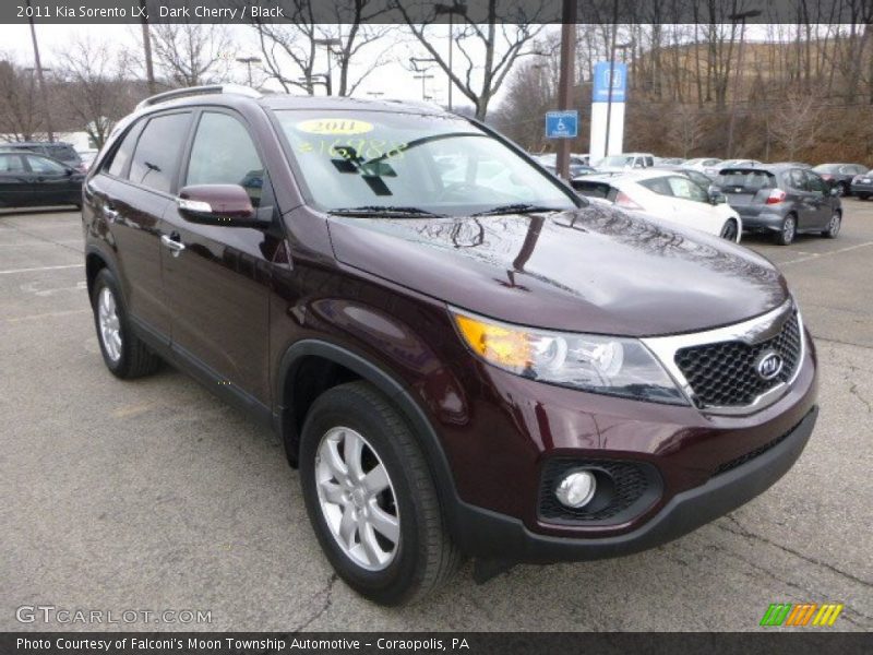 Dark Cherry / Black 2011 Kia Sorento LX