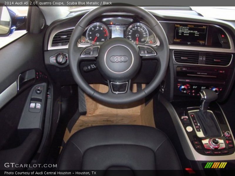 Scuba Blue Metallic / Black 2014 Audi A5 2.0T quattro Coupe