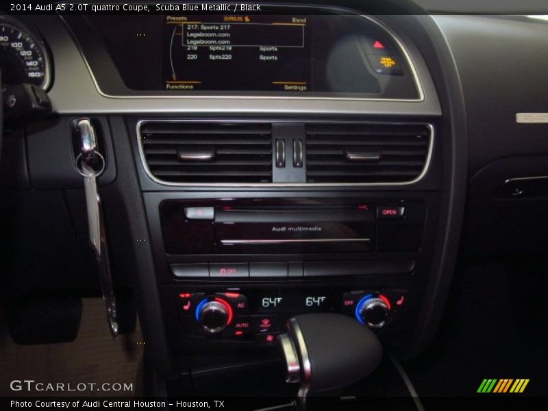Scuba Blue Metallic / Black 2014 Audi A5 2.0T quattro Coupe