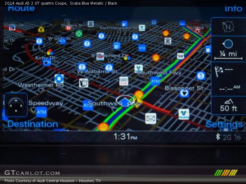Scuba Blue Metallic / Black 2014 Audi A5 2.0T quattro Coupe