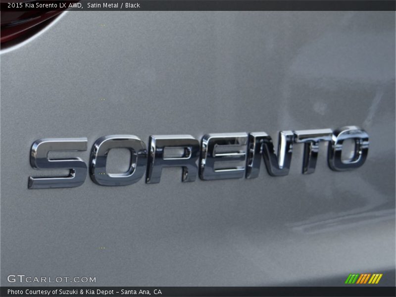 Satin Metal / Black 2015 Kia Sorento LX AWD