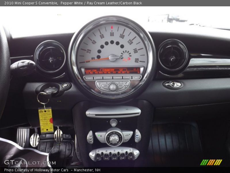 Pepper White / Ray Cream Leather/Carbon Black 2010 Mini Cooper S Convertible