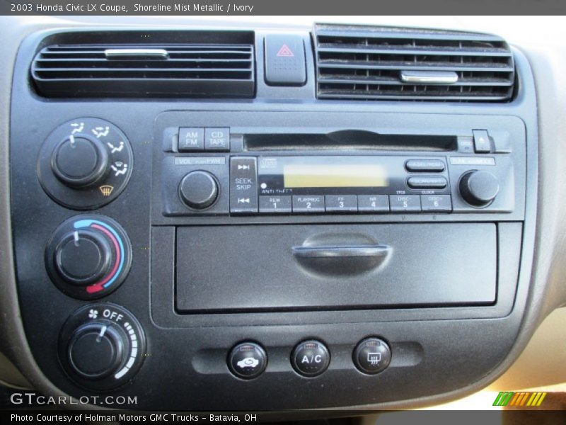 Shoreline Mist Metallic / Ivory 2003 Honda Civic LX Coupe