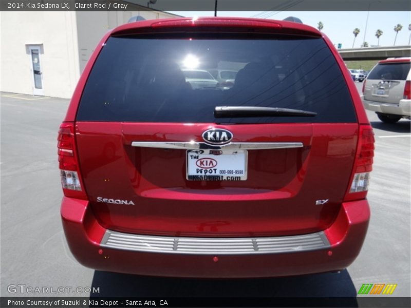 Claret Red / Gray 2014 Kia Sedona LX