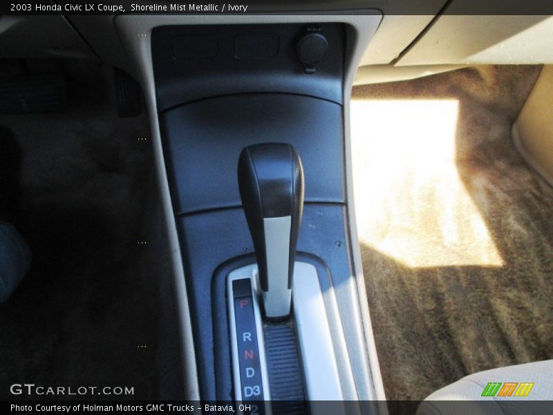 Shoreline Mist Metallic / Ivory 2003 Honda Civic LX Coupe