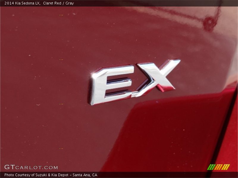 Claret Red / Gray 2014 Kia Sedona LX