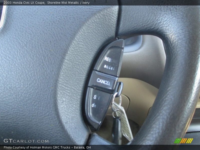 Shoreline Mist Metallic / Ivory 2003 Honda Civic LX Coupe
